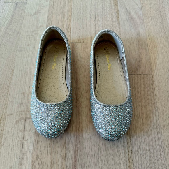 Dream Pairs Girls Glitter Slip On Ballerina Flats, Size 13 - Picture 11 of 16